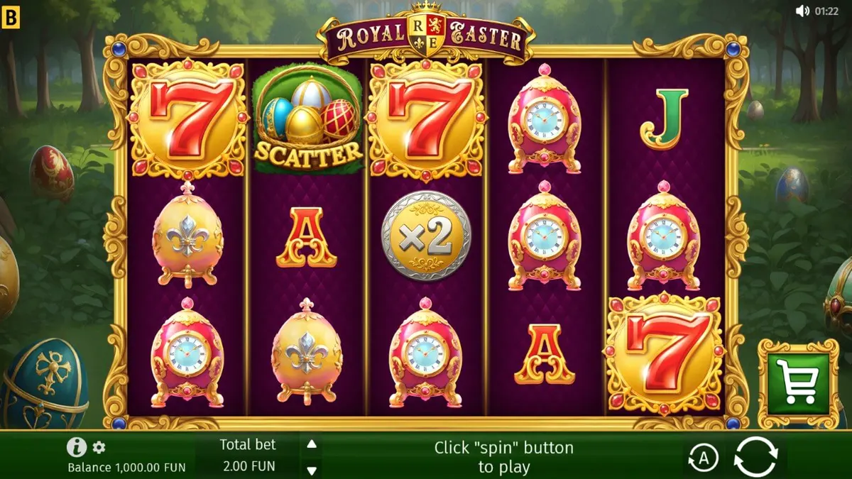 Tampilan visual Royal Easter dengan tema Fabergé yang mewah